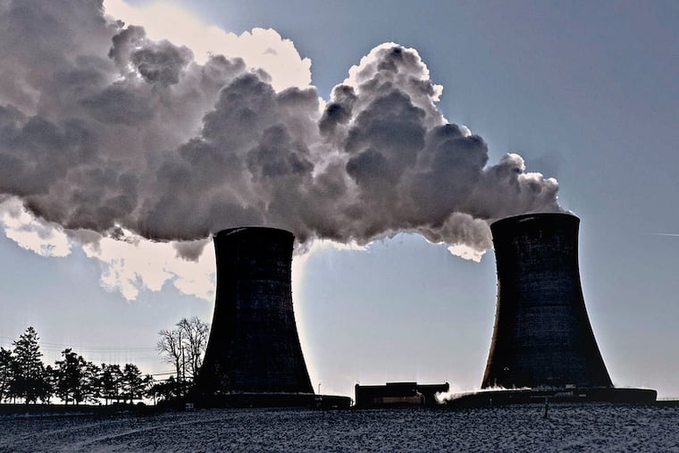 The cooling towers of the Limerick nuclear power plant in Montgomery County, as seen in 2016. The site is set to get an increase in power-generation capacity in the coming years.
