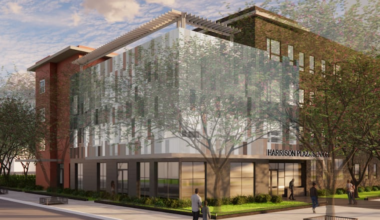 A rendering of the 50-unit senior building planned for 1300-50 N. 10th St.