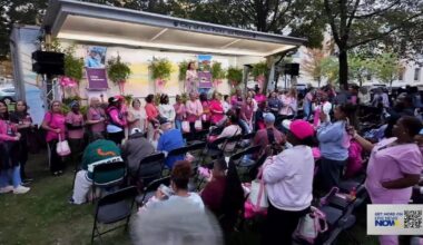 Perry Square Fountain Pink for Breast Cancer Awareness Month | Local News