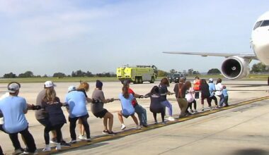 Pulling for a purpose: 4th annual ‘Lehigh Valley Plane Pull’ raises money for Special Olympics | Allentown Area