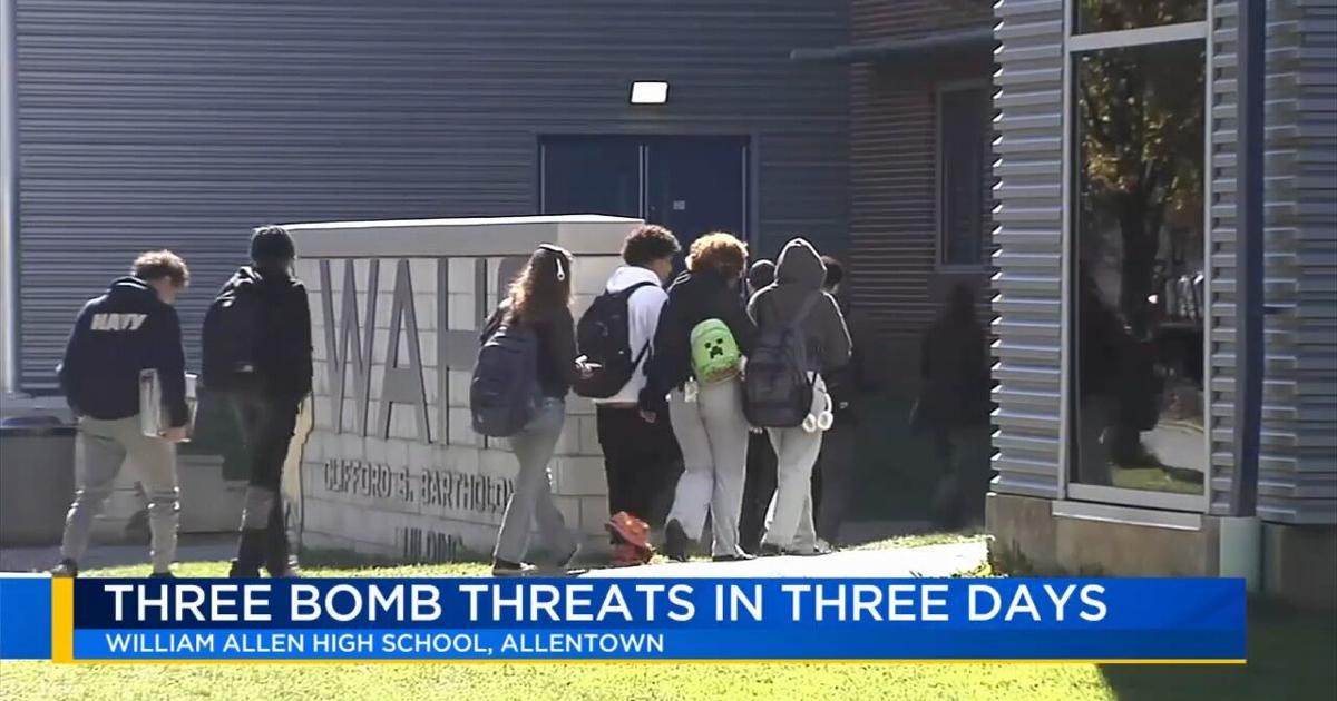 3 juveniles arrested in connection with previous bomb threats as William Allen HS receives threat for 3rd day in a row | Allentown Area