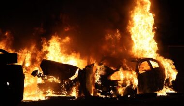 Several vehicles up in flames at Northampton County towing company | Nazareth Area