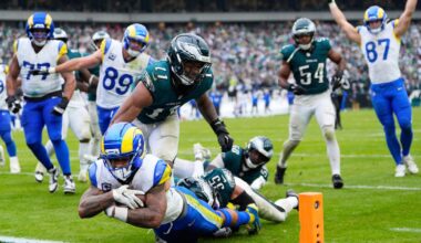 Rams rally behind Stafford, Williams from 10 points down in 4th quarter to beat Eagles 24-20 :: WRAL.com