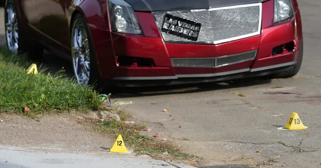 Multiple people were killed in a reported shooting in and around a home at 722 Perry St. in Erie, Pa., Oct. 9, 2026. Erie Bureau of Police investigators were on the scene Oct. 10.