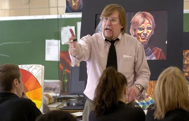 Joe Krol, graphic arts teacher at Central Tech High School, in September 2007.