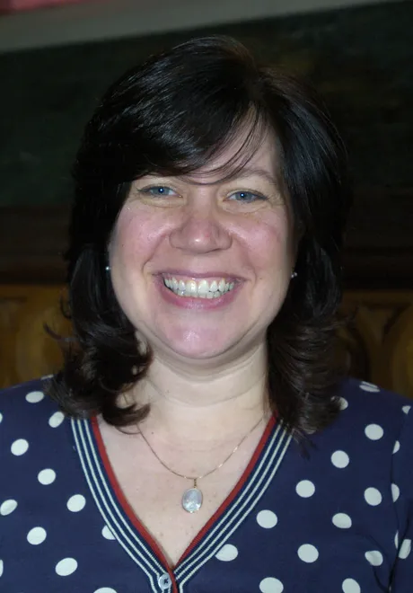 Elizabeth Slaby, theology teacher at Cathedral Preparatory School, in April 2008.