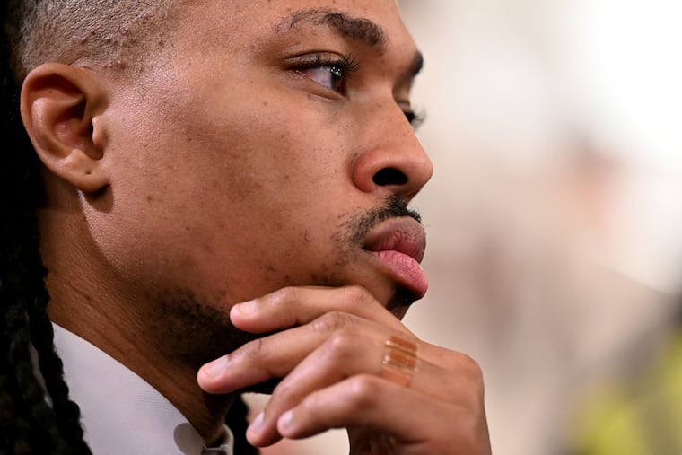 Pa. State Rep. Malcolm Kenyatta at the Capitol in Harrisburg in 2025. “Pennsylvania is better and bigger than this," he said of an alleged homophobic slur used against him.