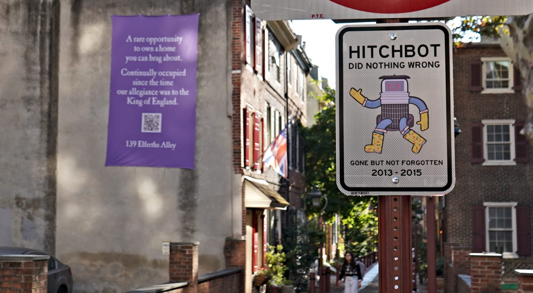 Elfreth’s Alley Museum celebrates hitchBOT again, with dream of a future big festival