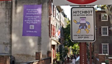 Elfreth’s Alley Museum celebrates hitchBOT again, with dream of a future big festival