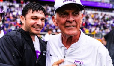 Waterdogs head coach Bill Tierney (right) became the first lacrosse coach to win a college and professional championship.