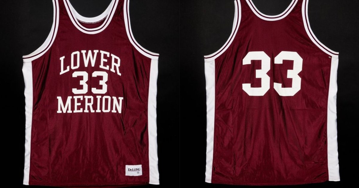 Kobe Bryant's No. 33 Lower Merion jersey is going up for sale
