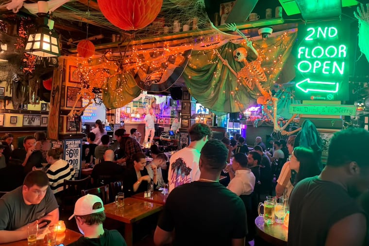 For Halloween, McGillin's Olde Ale House is covered in seasonal decor and is offering holiday-themed beverages.