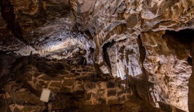 Formations inside Lost River Caverns near Bethlehem PA