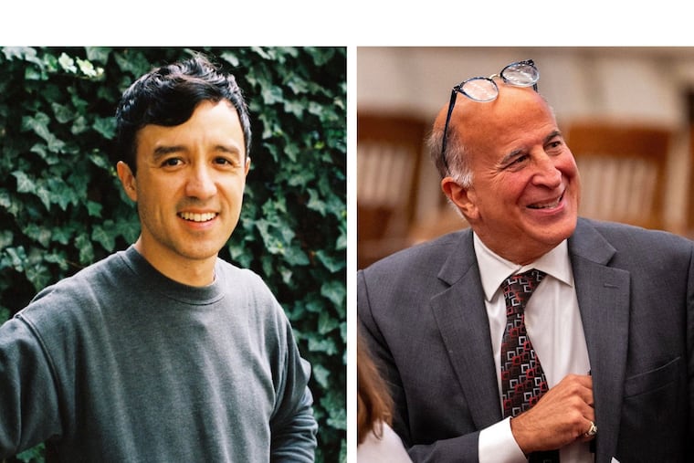 At left is Will Gross, the Democratic leader of the 2nd Ward in South Philadelphia. At right is City Councilmember Mark Squilla.