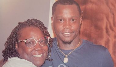 Fatima Jones, pictured with her son, Amir Jones.