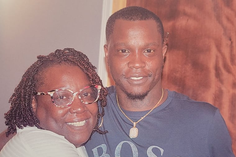 Fatima Jones, pictured with her son, Amir Jones.