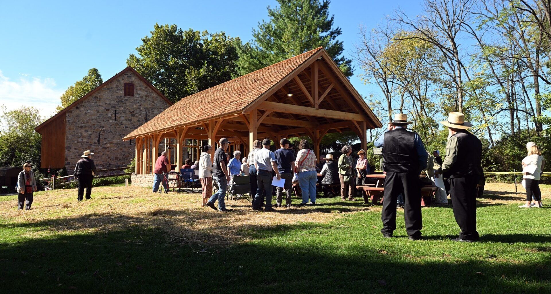 Pavilion dedicated at Wyomissing's Nicholas Stoltzfus Homestead