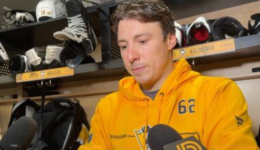 Penguins Andrei Kuzmenko Returns to Team, Makes Statement