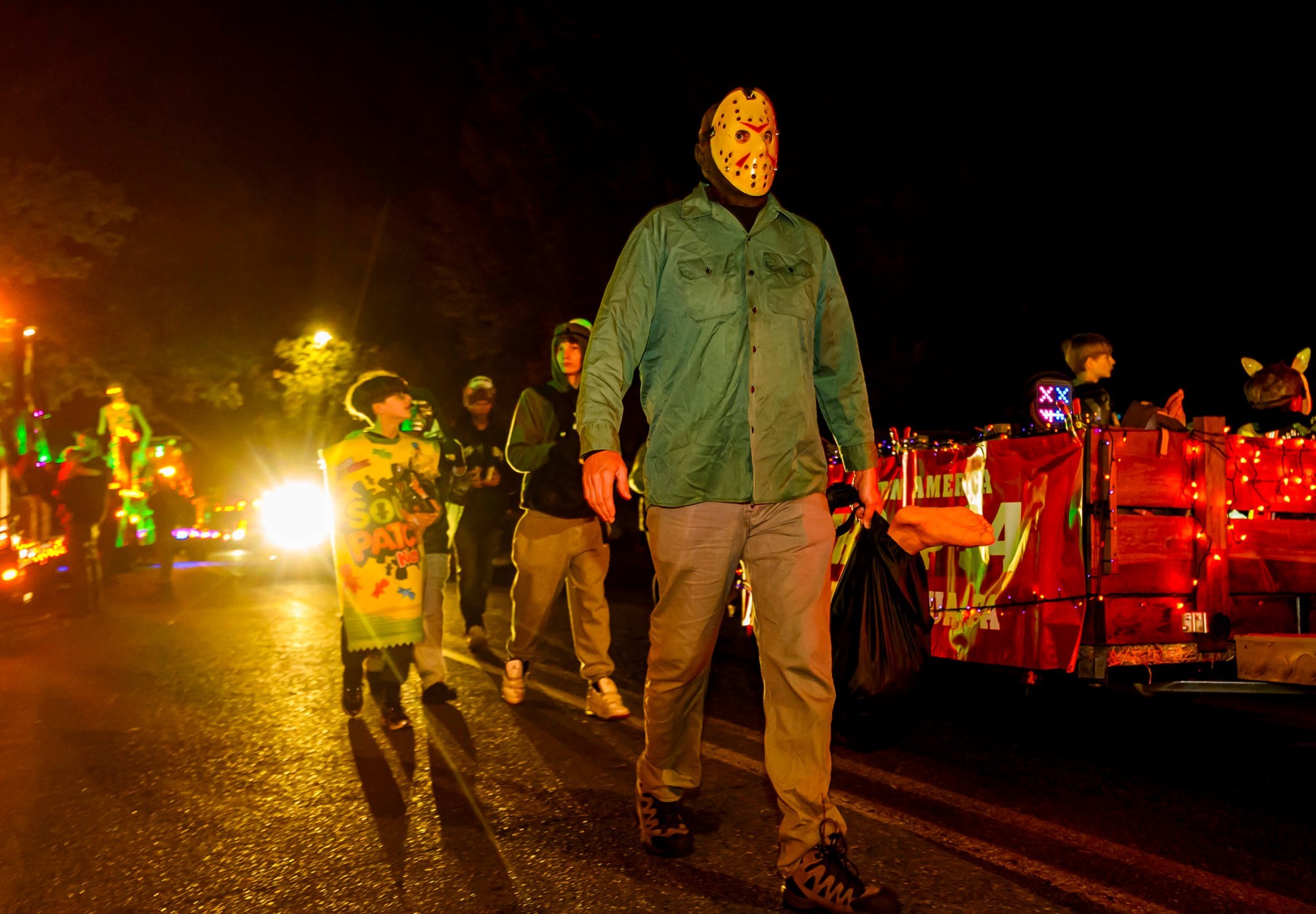 Various community and school organizations and businesses participate Wednesday, Oct. 21, 2026, during the Catasauqua-North Catasauqua Halloween Parade. (April Gamiz/The Morning Call)