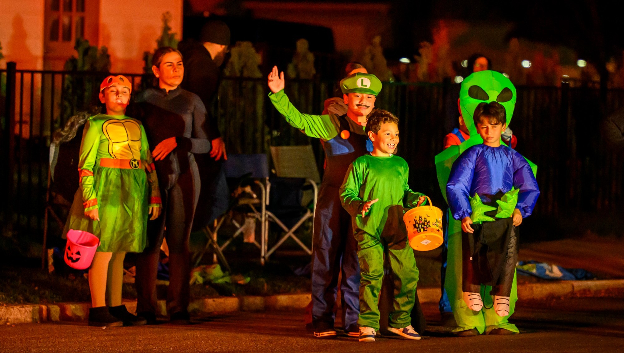 Families enjoy the candy, sights and sounds Wednesday, Oct. 21, 2026, during the Catasauqua-North Catasauqua Halloween Parade. (April Gamiz/The Morning Call)