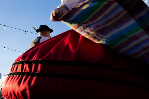 The group G.T.E.V. D'Lustigen Isartaler dances Saturday, Oct. 3, 2026, during Oktoberfest at SteelStacks in Bethlehem. The annual festival continues Oct. 9-11, 2026. (Mackenzie McGovern/Special to The Morning Call)