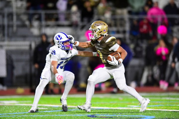 Bethlehem Catholic's Carter Vassa runs with the ball against Nazareth on Saturday, Oct. 17, 2026, BASD Stadium in Bethlehem. (Jonathan Broady/Special to The Morning Call)