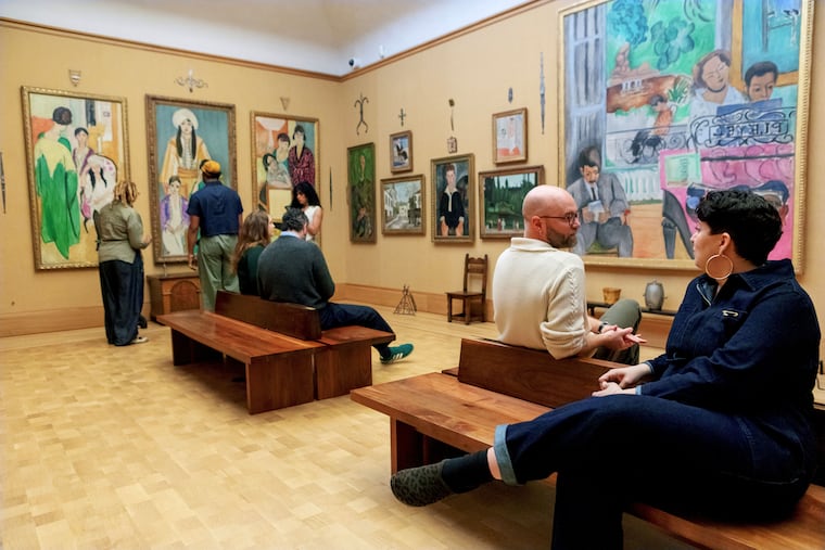 Inside of the Barnes Foundation's galleries. 