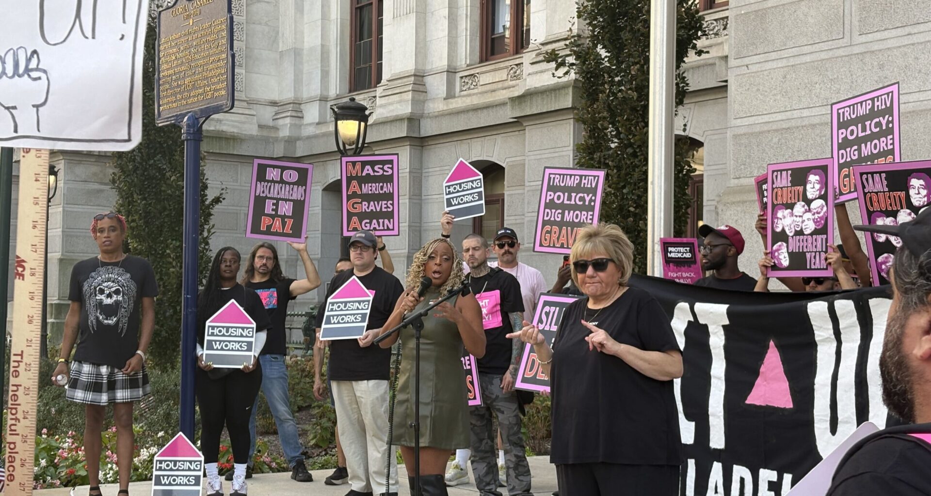 HIV/AIDS activists rally against Medicaid cuts in Philadelphia