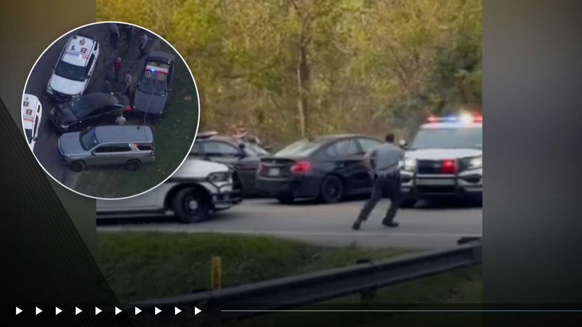 Dramatic video shows end to chase outside Washington County golf club