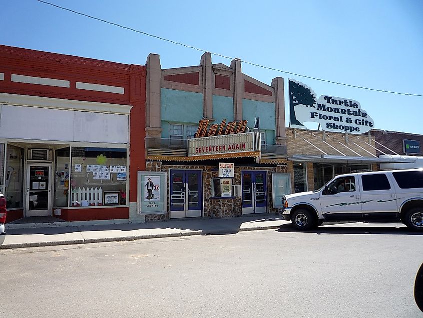 Downtown Bottineau, North Dakota.