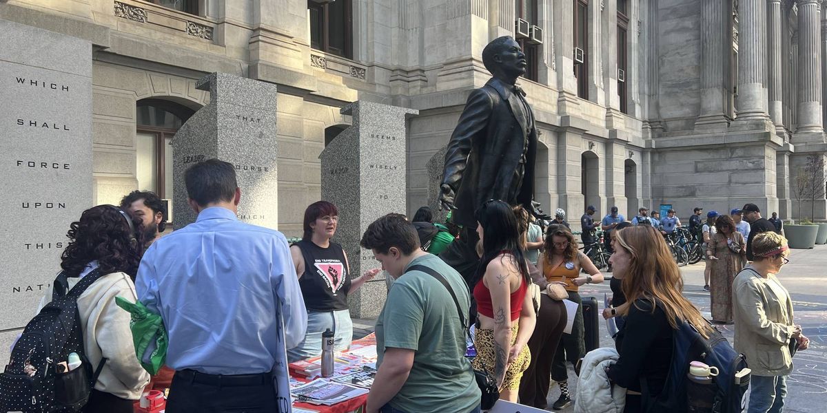 Dozens rally outside Philly City Hall, demanding colleges do more to address sexual assault on campus
