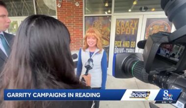 Stacy Garrity visits Reading, pledges to support businesses and tackle inflation