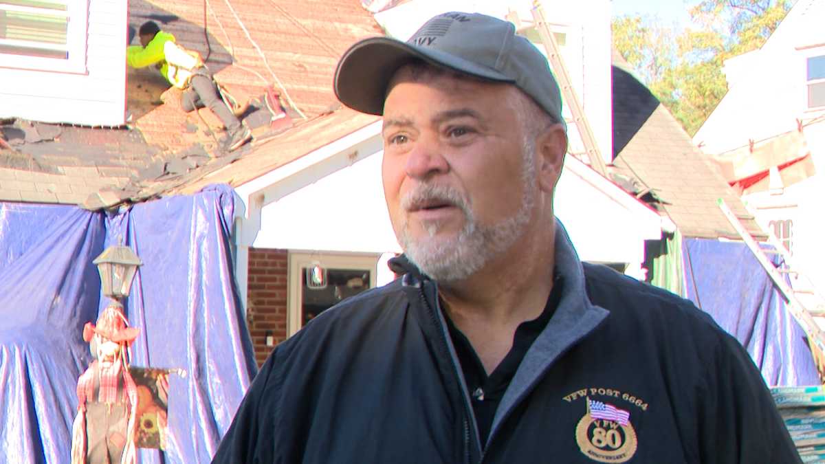 Pittsburgh-area roofing company gives Navy veteran new roof