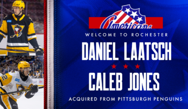 SABRES ACQUIRE JONES, LAATSCH FROM PITTSBURGH
