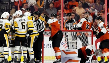 Pittsburgh Penguins steamroll Dan Vladar, Philadelphia Flyers in season opener