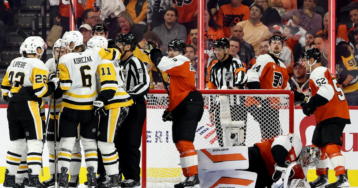 Pittsburgh Penguins steamroll Dan Vladar, Philadelphia Flyers in season opener