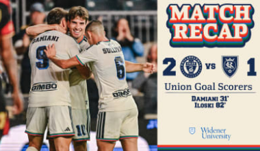Recap | Union stay unbeaten with victory over Real Salt Lake