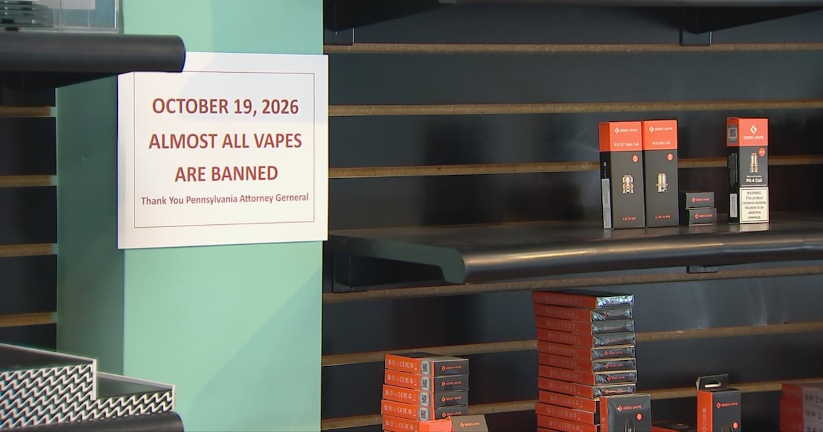 Most vape products will become illegal in Pennsylvania after midnight deadline