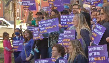 Allegheny General Hospital nurses rally as union contract nears expiration