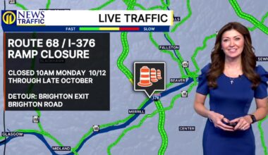 TRAFFIC: Route 68/I-376 Ramp Closure – WPXI