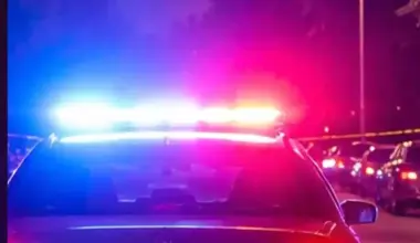 Police activity on street - drriver being pulled over