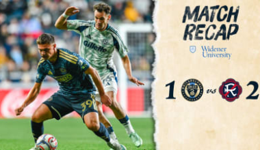 Recap | Union's unbeaten run ends with loss to New England