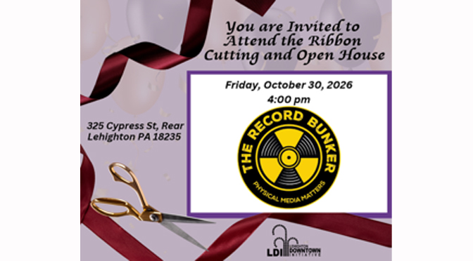 THE RECORD BUNKER OPENS IN LEHIGHTON, BRINGING VINYL RECORDS, MUSIC CULTURE, AND THE RECORD STORE EXPERIENCE BACK TO THE COMMUNITY
