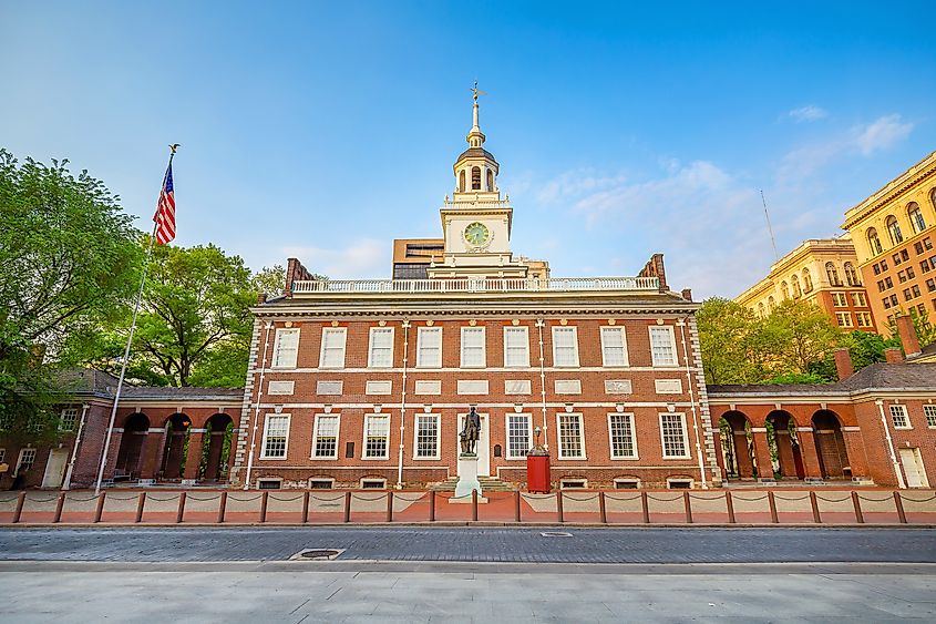 Independence Hall in Philadelphia, Pennsylvania.