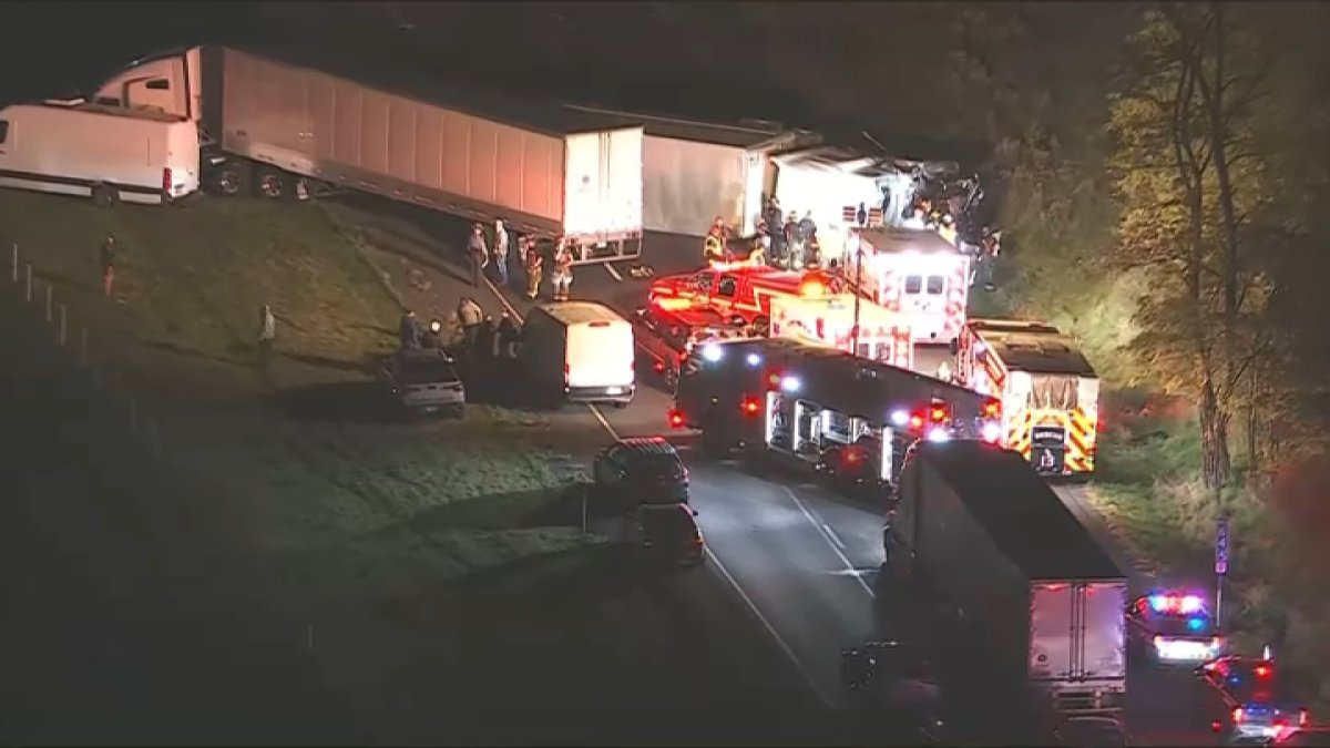 Three tractor trailers involved in major crash in Northampton County – NBC10 Philadelphia