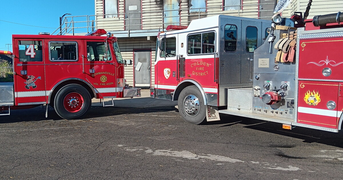 Erie County receives two fire trucks for use by its training academy
