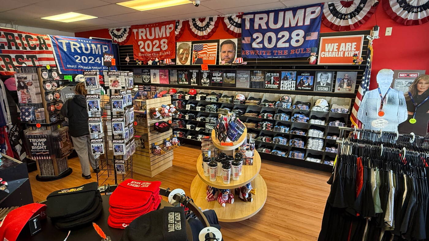 Trump merchandise stores are closing: 'He has peaked' : NPR