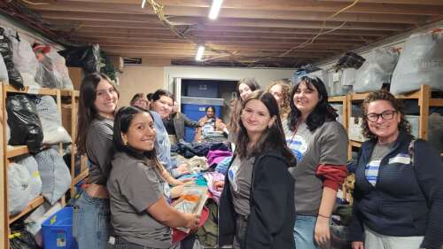 Moravian volunteers give Caring Hearts a helping hand – Times News Online