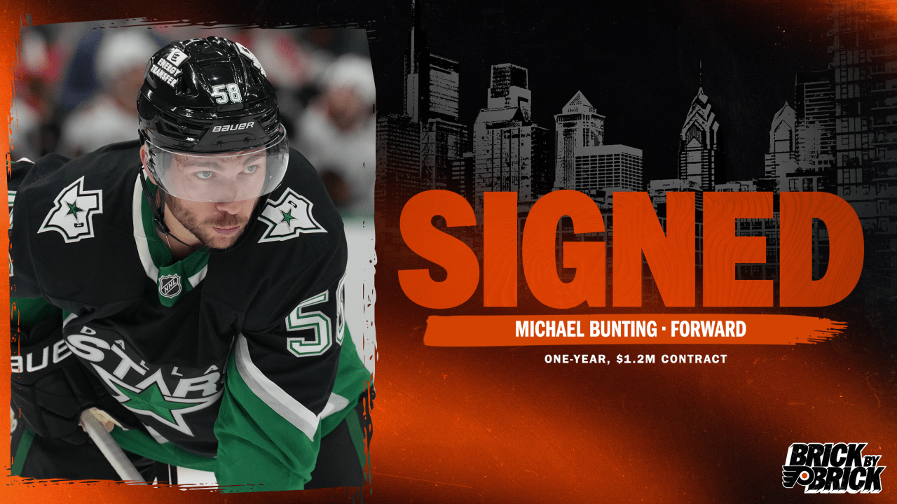 Flyers Sign Michael Bunting to One-Year Contract