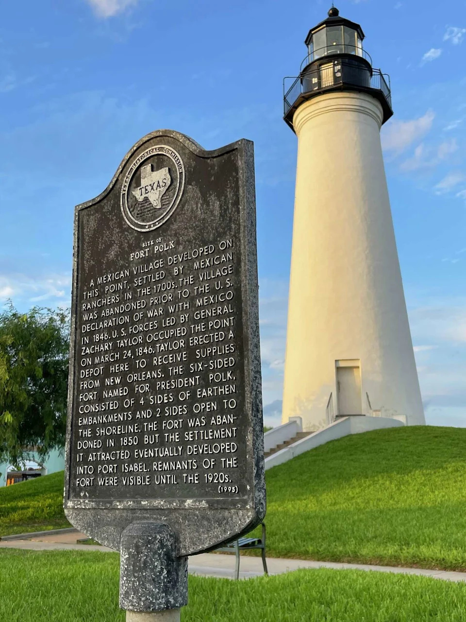 The historic Port Isabel Lighthouse, seen on Monday, June 23, 2025, was built in 1852 and has played an important role in the history of the Rio Grande Valley. It is the only lighthouse in Texas open to the public. (Dina Arévalo)